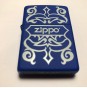 Genuine ZIPPO 229 Retro Design Matte Blue Traditional Brass Windproof Lighter
